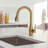 Dual Function Single Handle Pull Down Kitchen Faucet-126450216