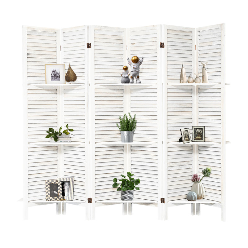 Paravent en bois, Blanc