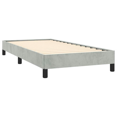 Yaziel Bed, Velvet Upholstered Platform Bed, No Mattress