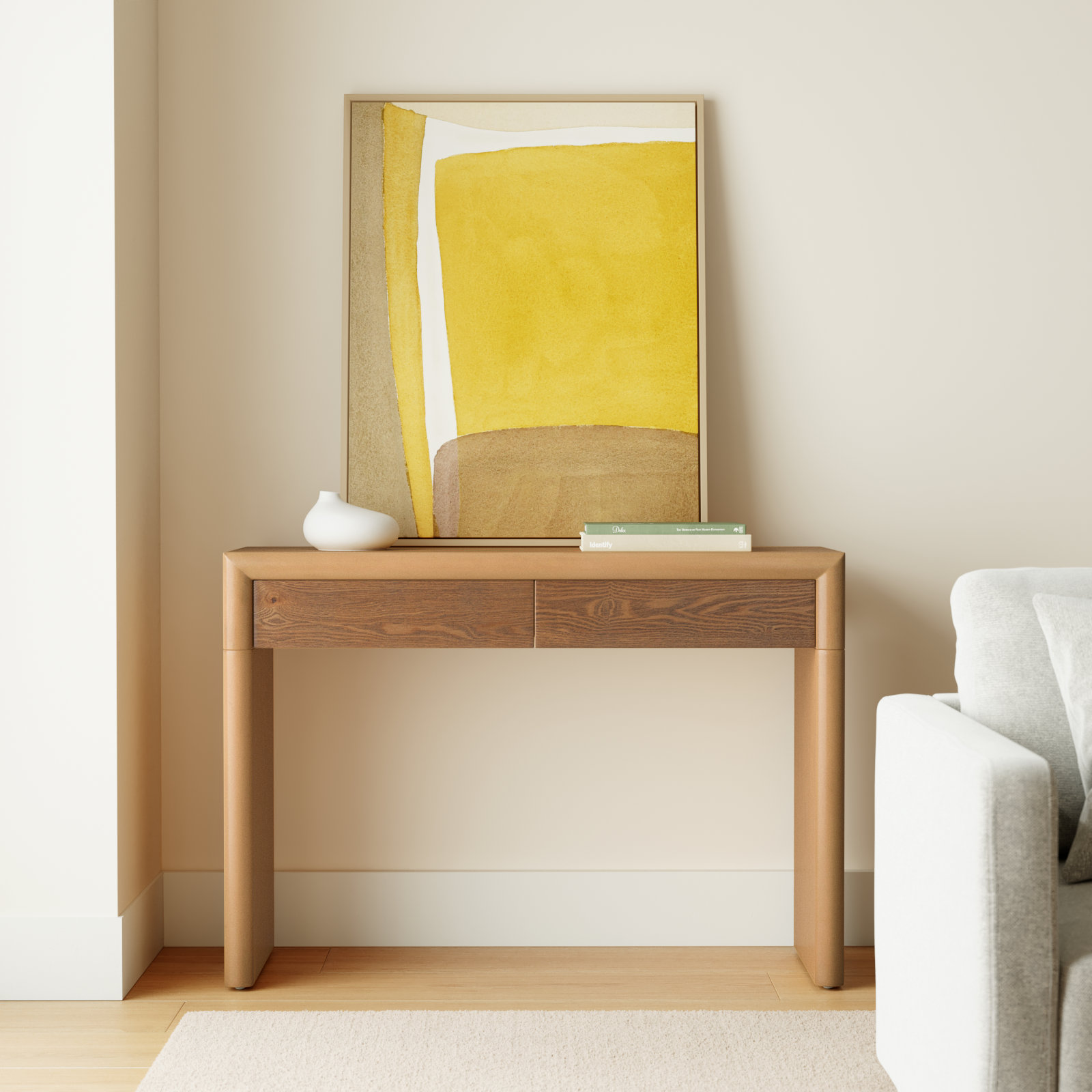 Valorie 44.5" Console Table, Natural