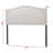 Montserrad Greyish Beige Curved Shape King Nail Head Trim Headboard, 25.63" H X 77.40" W X 2.07" D-2040109356-2040109353