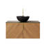 Meuble-lavabo 36 po avec lavabo, comptoir noir-158250648