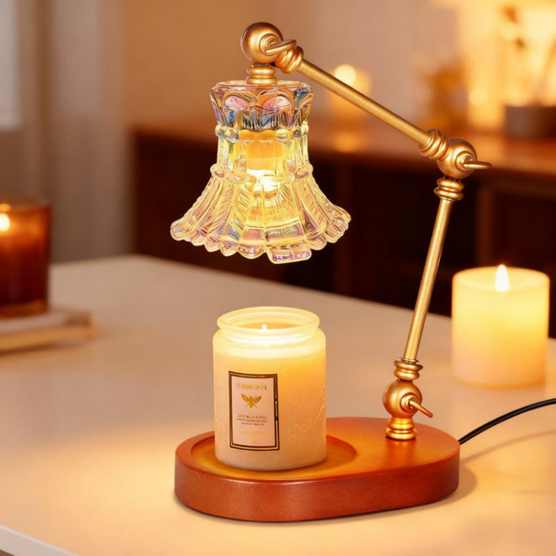 Candle Warmer Lamp With Timer, Adjustable Candle Warmer Light, Dimrmable Wax Melts Warmer For Candle Jars, Home Decor Beside Lamp Gifts For Bedroom, House Warming Gifts New Home(Candle Not Included)
