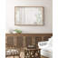 Miroir en bois aggloméré brun rustique