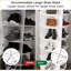 Rotating Shoe Rack Tower | 8-Tier 360° Spinning | Space-Saving | Snow White | PVC