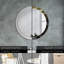 Huldar Glass Flat Wall Mirror
