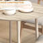 HOMCOM Foldable Dining Table, Round Drop Leaf Table, Wood Legs-2108269664