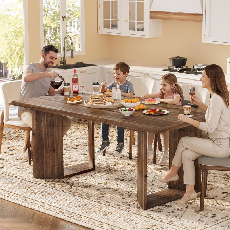 63-inch Solid Wood Dining Table