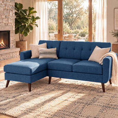 Canapé modulaire rembourré 80 po Mid-Century L 80 po Mid-Century