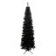 Arbre de Noël artificiel mince 7,5 pi avec base en métal pliable