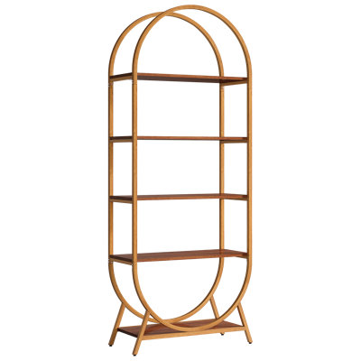 Nordic Solid Wood Bookcase, Multi-Tiered Natural Timber Storage Shelving, Floor-Standing Living Room & Study Storage Unit