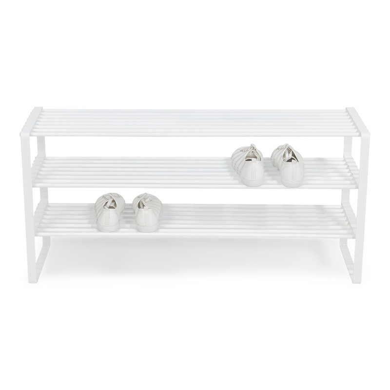 Rex 9 Pair Shoe Rack, White