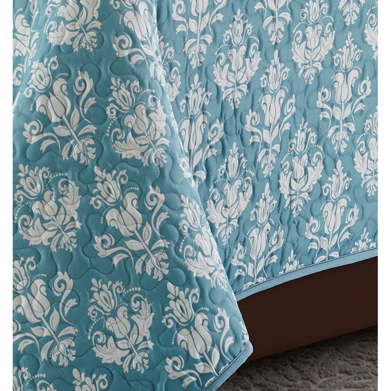 Ensemble de courtepointe réversible Saulsberry, Courtepointe simple et 1 taie décorative