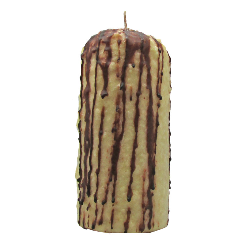 Buttery Maple Syrup Scented Novelty Candle, Big Fatty 4" H x 3.5" W x 3.5" D