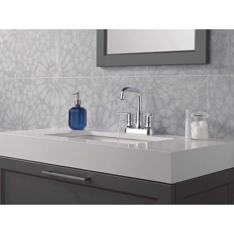 Centerset Bathroom Faucet, Chrome