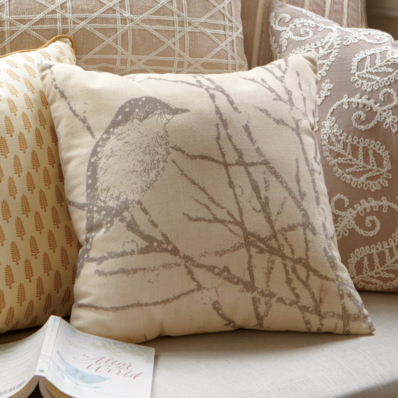 Cotton Reversible Throw Pillow