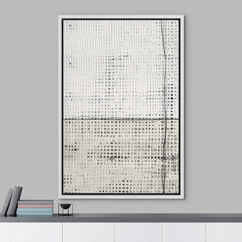 Motif géométrique de lignes géométriques abstraites géométriques, Blanc, H 24 po x l 16 po