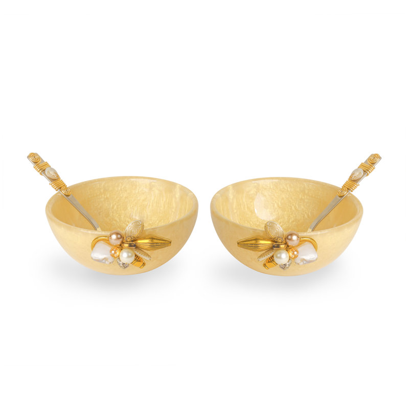 Golden Aura Snack Bowls Set