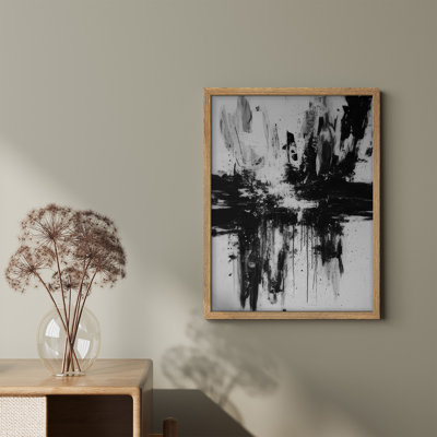 Reproduction d'art encadrée abstraite pour décoration intérieure moderne