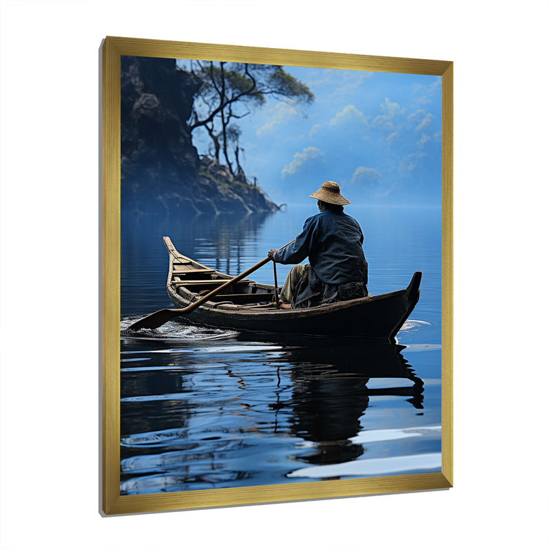«Bertil Thailande», reproduction sur toile, H 40 po x l 30 po x P 1,5 po, Cadre photo doré
