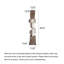Ornement de plancher abstrait en bois sculpté