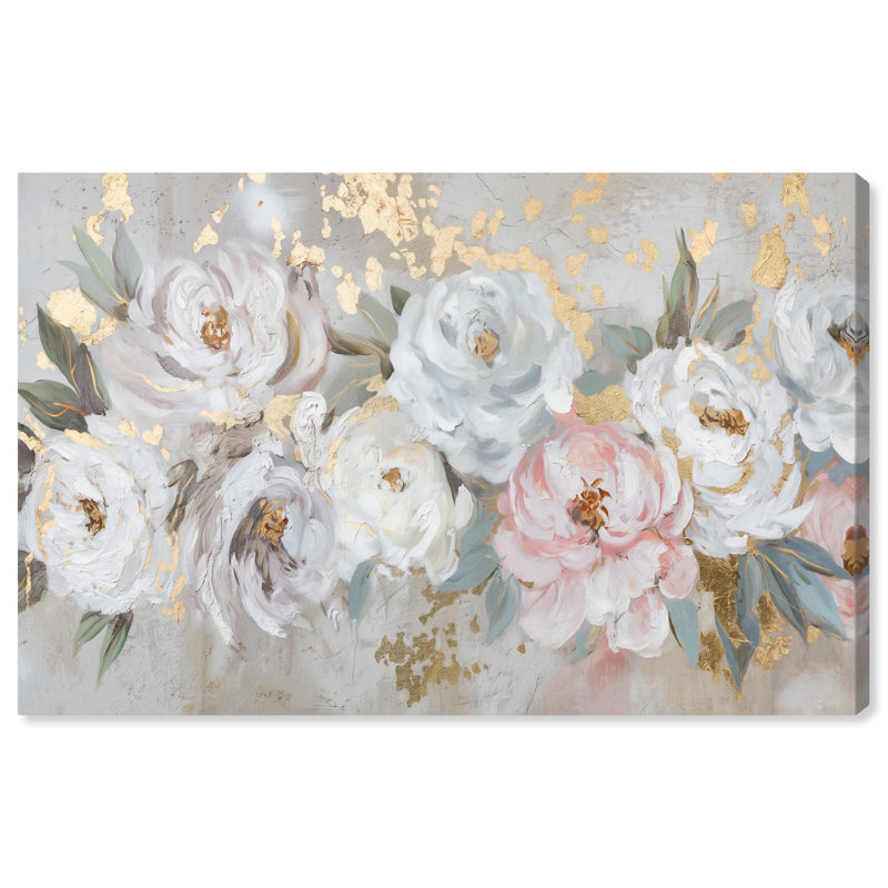 Art Remedy Flower Art Canvas, Wrapped Canvas, 24" H x 36" W