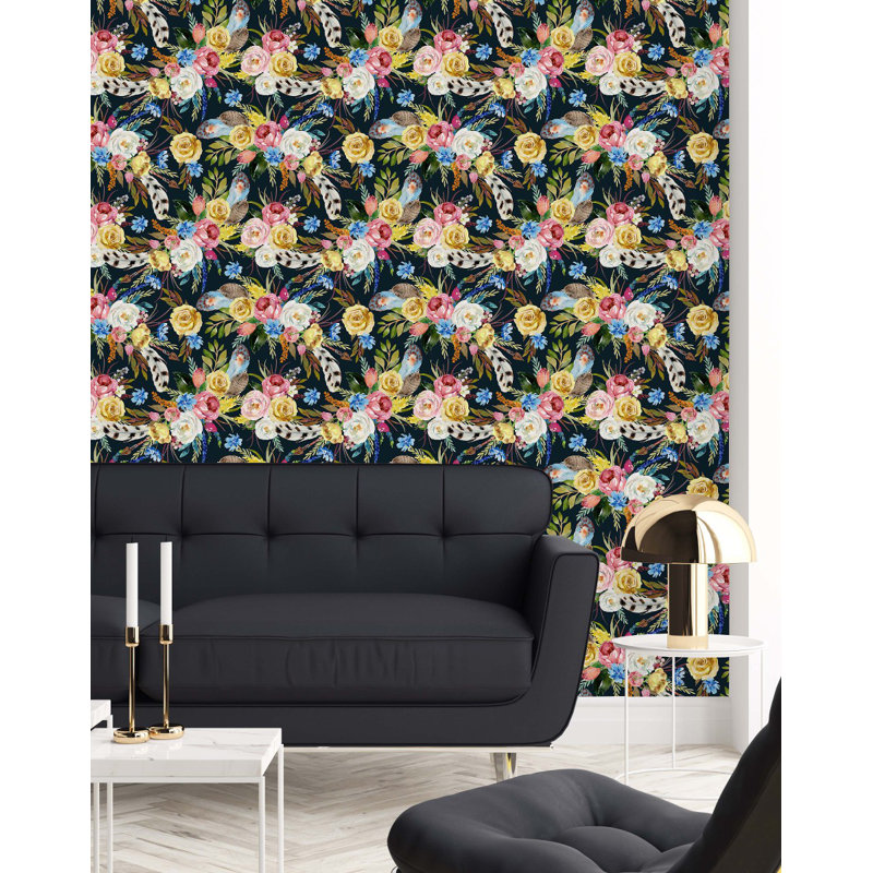 Floral Tile, 2.08' W x 18.75' L