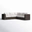 Ensemble de salon modulaire d'extérieur de luxe sans assemblage requis et coussins résistants aux rayons UV-1266073480