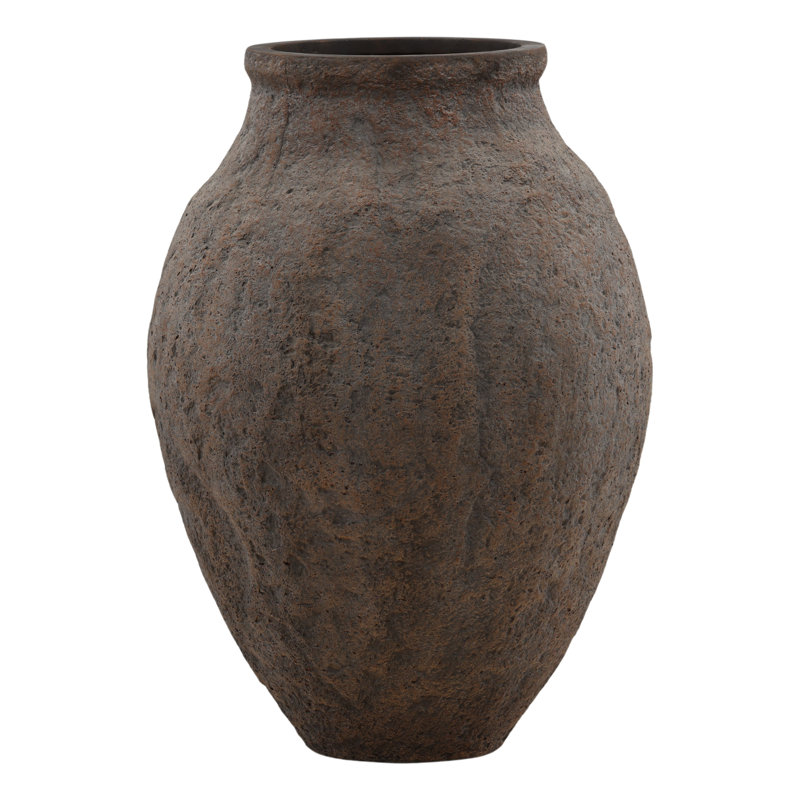 Lleyton Planter Beige Large, 31" H x 22.25" W x 22.25" D, Brown