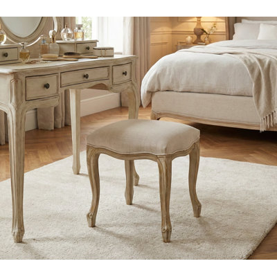 Solid + Manufactured Wood Accent Stool