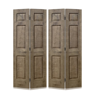 Paneled MDF Composite Double Bifold with Installation Hardware Kit