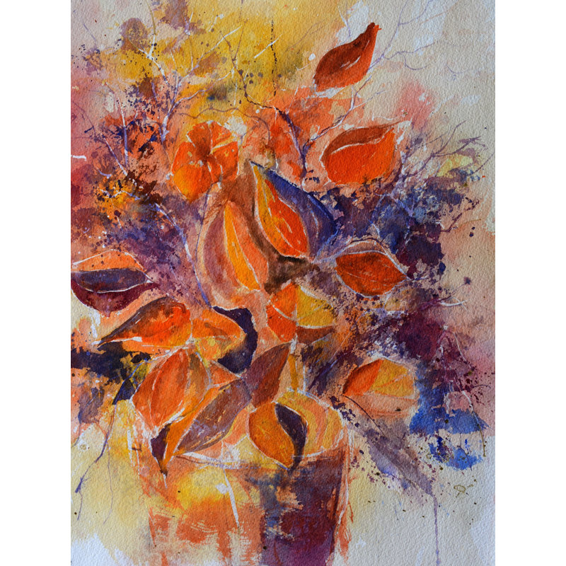 Peinture physique par Pol Ledent - Peinture, H 31,25 po x l 25,25 po, Papier avec cadre noir