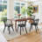 Wilson Solid Wood 24'' Curved Back Design Counter Height Stool-658805617