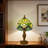 1-Light Tiffany Style Stained Glass Table Lamp,14.7 Inch Vintage Desk Lamp