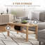 Four Leg Coffee Table with Storage
