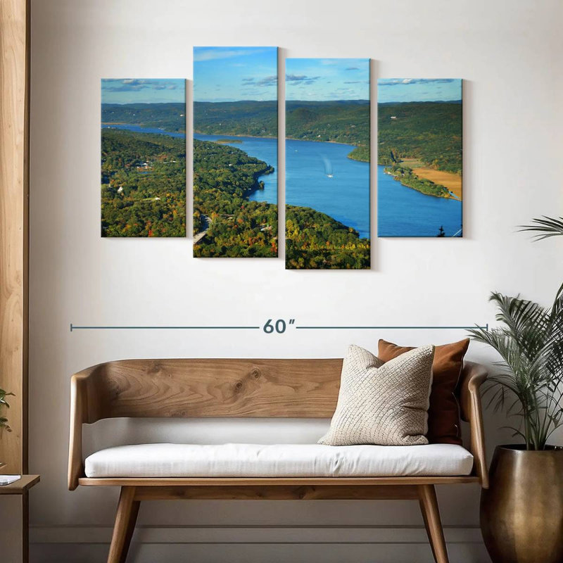 Alvord Hudson River d'en haut, H 32 po x l 52 po