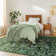 Kaldi Washable Rugs for Living Room Botanical Print Area Rug Non Slip Stain Resistant Dining Room Mat