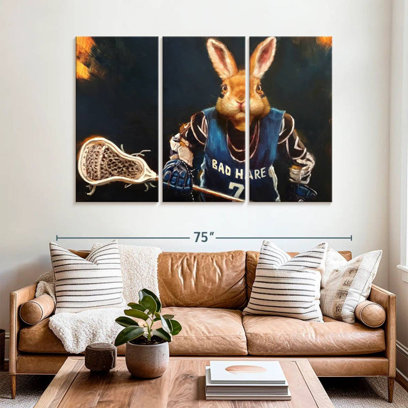 Brampt Game Face, 42" H x 65" W