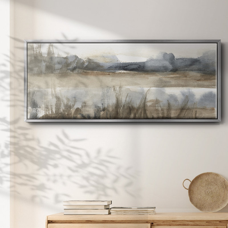 BlueGrey Marsh II- Framed Canvas