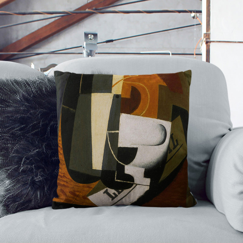 Coffeepot Scatter Cushion, 40cm H x 40cm W x 15cm D, Stone