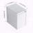 12-inch Wall-Mounted Bathroom Side Cabinet with Soft-Close Doors and Floating Design, Glossy White