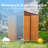 6 Ft. W X 6 Ft. D Metal Storage Shed Appealing horizontal siding  in woodgrain with coffee trim to complement-118170317-118170316
