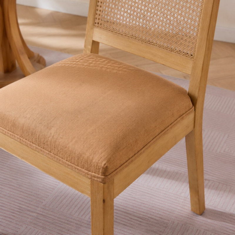 Ensemble de 2 chaises en rotin, Tan