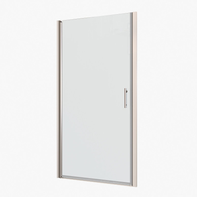 Porte de douche universelle pivotante avec verre trempé, Chrome