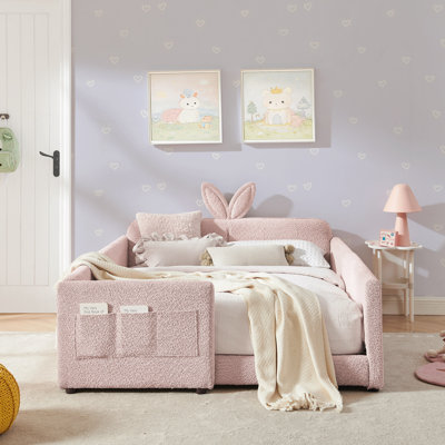 Lit plateforme double tapissier