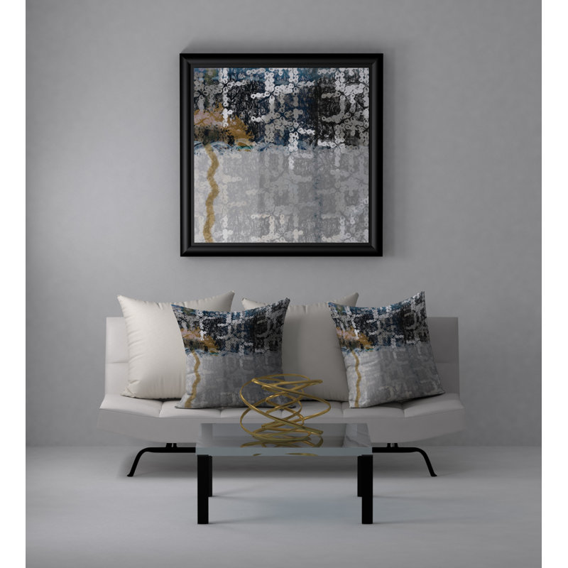Abstract Reversible Throw Pillow, 20" x 20"