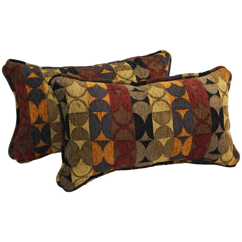 Jacquard Chenille Collection Chenille Lumbar Pillow