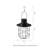 9.75'' Solar Powered Outdoor Lantern Hanging Light