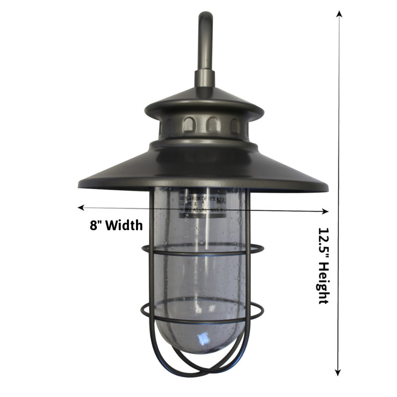 Bartels Wall Light, Graphite, 12.5" H x 8" W x 12" D