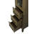 16 Inch Bath Storage Glass Cabinet in Chestnut Brown-900797194-900797193